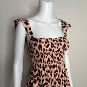 Tiare Hawaii Hollie Leopard Print Maxi Dress - length altered